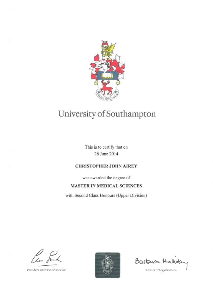 Chris certificate 2 Chris Airy certificate 2